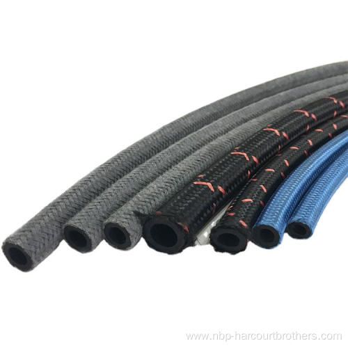 External braided flexible hydraulic rubber hose SAE 100R5